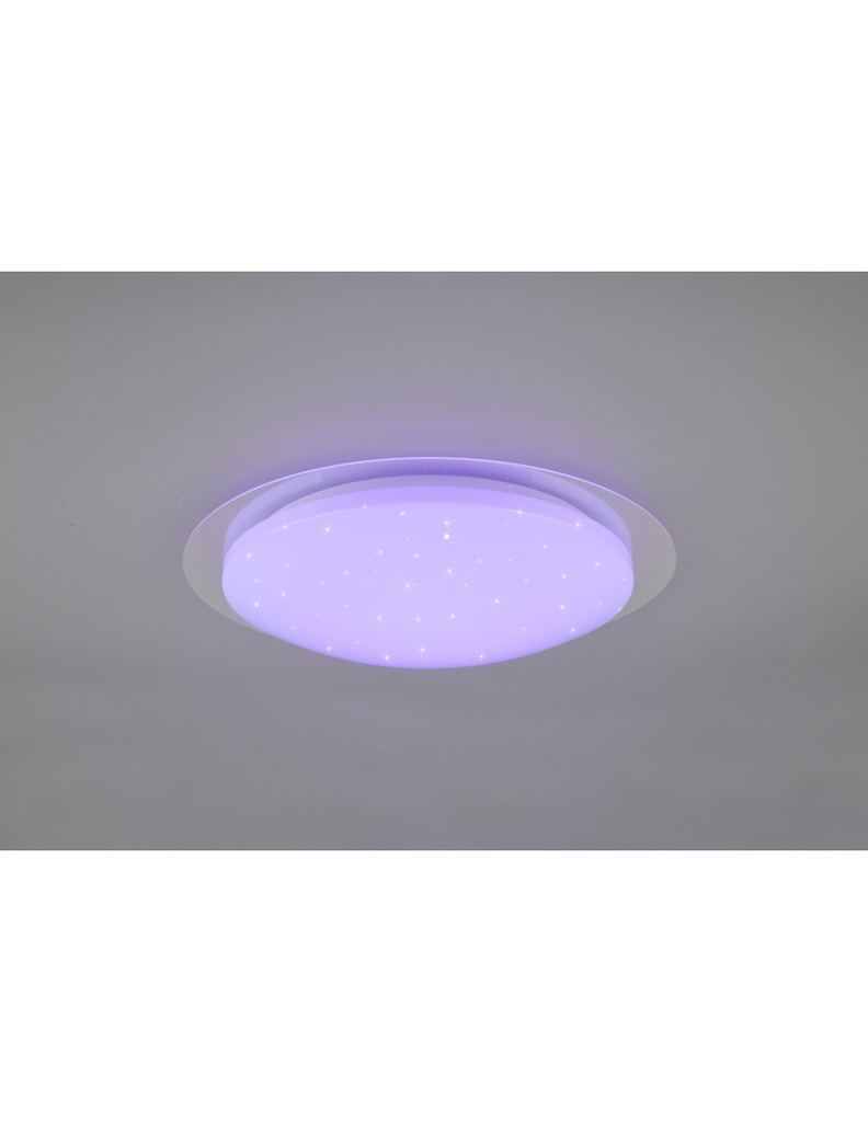 Lampada Da Soffitto Per Esterno Frodeno Bianca Effetto Stelle IP44 Trio Lighting - Samnite