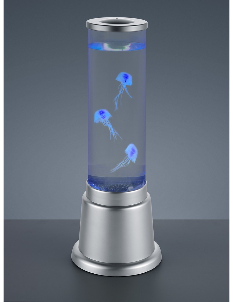 Lampada Da Tavolo Jelly Titanio Led Rgbw Gioco D'Acqua Ø12 cm Trio Lighting - Samnite