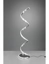 Lampada Da Terra Moderna Yara Spirale Nichel Led Dimmer Trio Lighting - Samnite