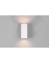 Lampada Parete Squadrata Doppia Emissione GU10 Roya Bianco IP44 Trio Lighting - Samnite