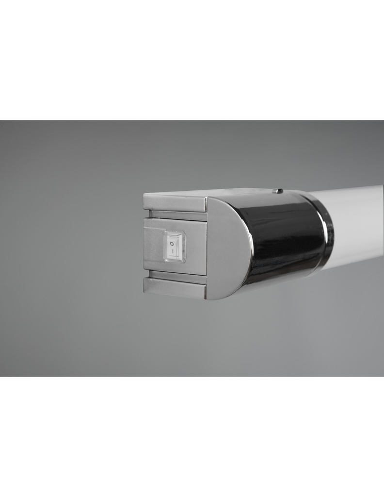Lampada Specchio Bagno Piera Led 8w IP44 Bordo Cromo Trio Lighting - Samnite