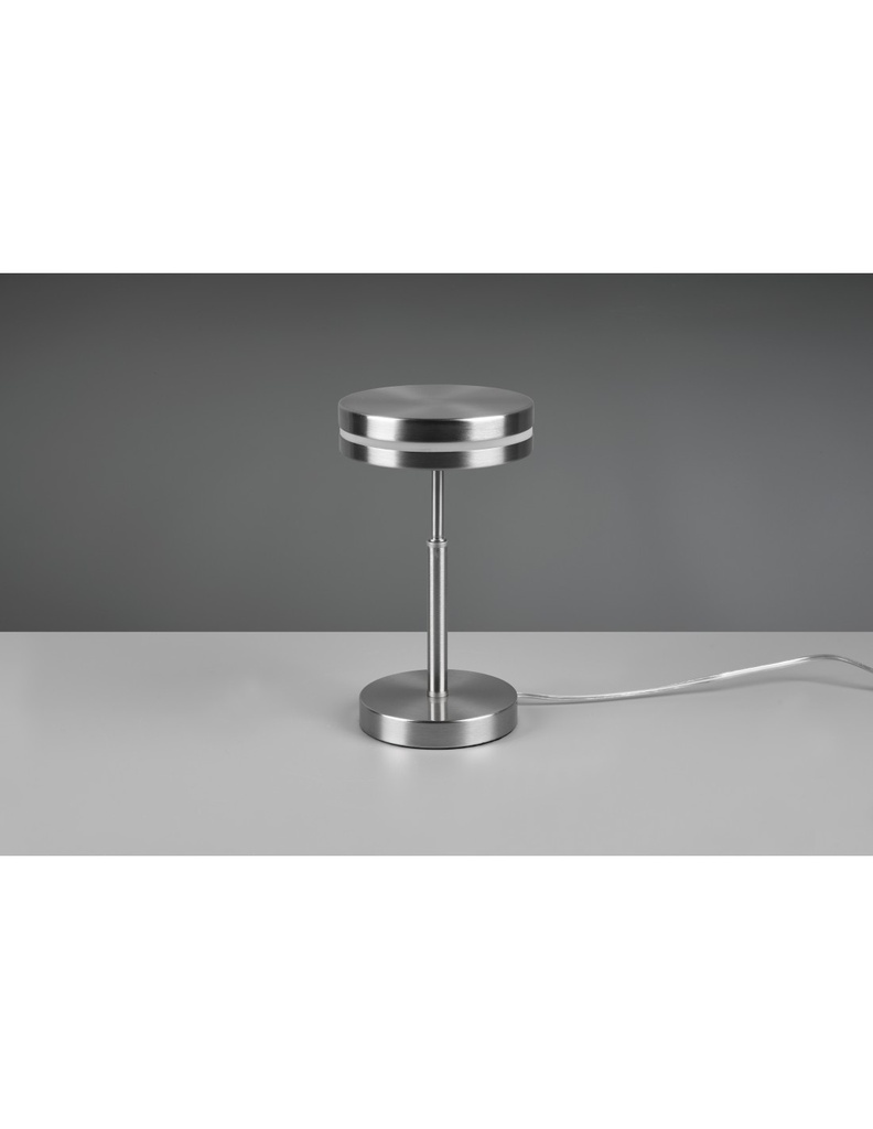 Lampada Tavolo Disco Led 6w Franklin Nichel Trio Lighting - Samnite