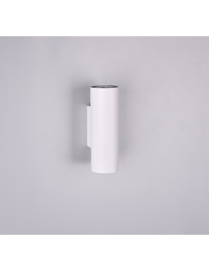 Lampada da Parete Cilindro Bianco Marley Doppia Luce Sopra e Sotto Trio Lighting - Samnite