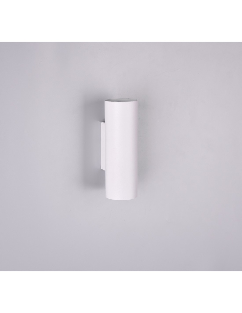 Lampada da Parete Cilindro Bianco Marley Doppia Luce Sopra e Sotto Trio Lighting - Samnite