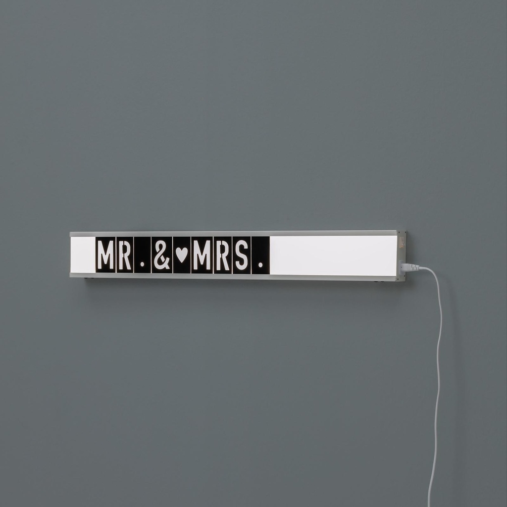 Lampada da tavolo in metallo bianco 80x10h cm - Samnite