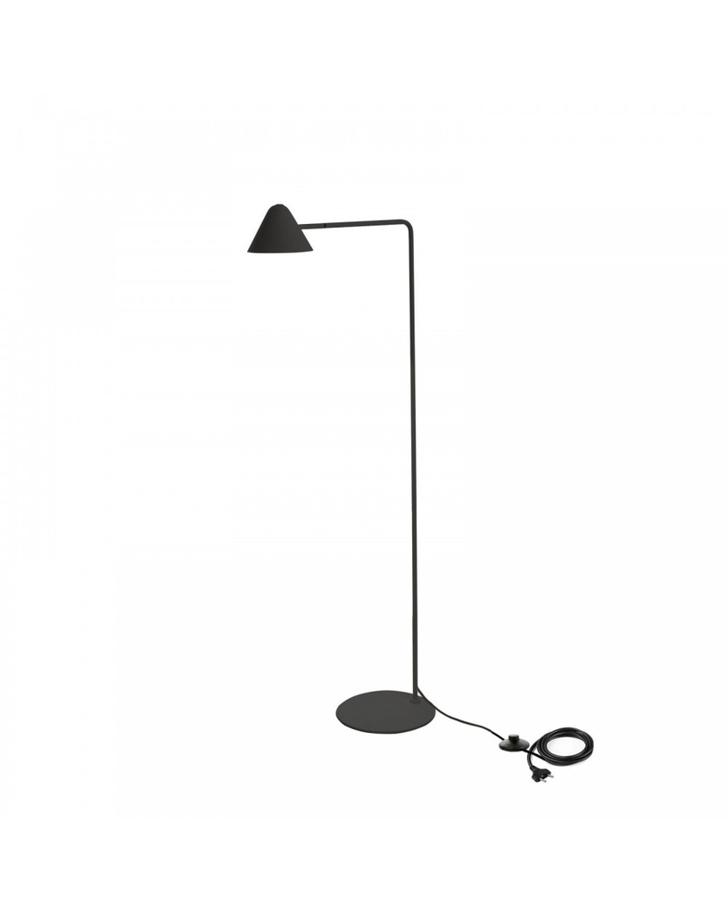 Lampada da terra LED Antares in metallo nero STS - Samnite