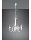 Lampadario Bianco 5 Luci Con Catena Elsa Trio Lighting - Samnite