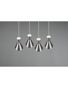 Lampadario Lineare Enzo 4xE27 Nichel Opaco Trio Lighting - Samnite