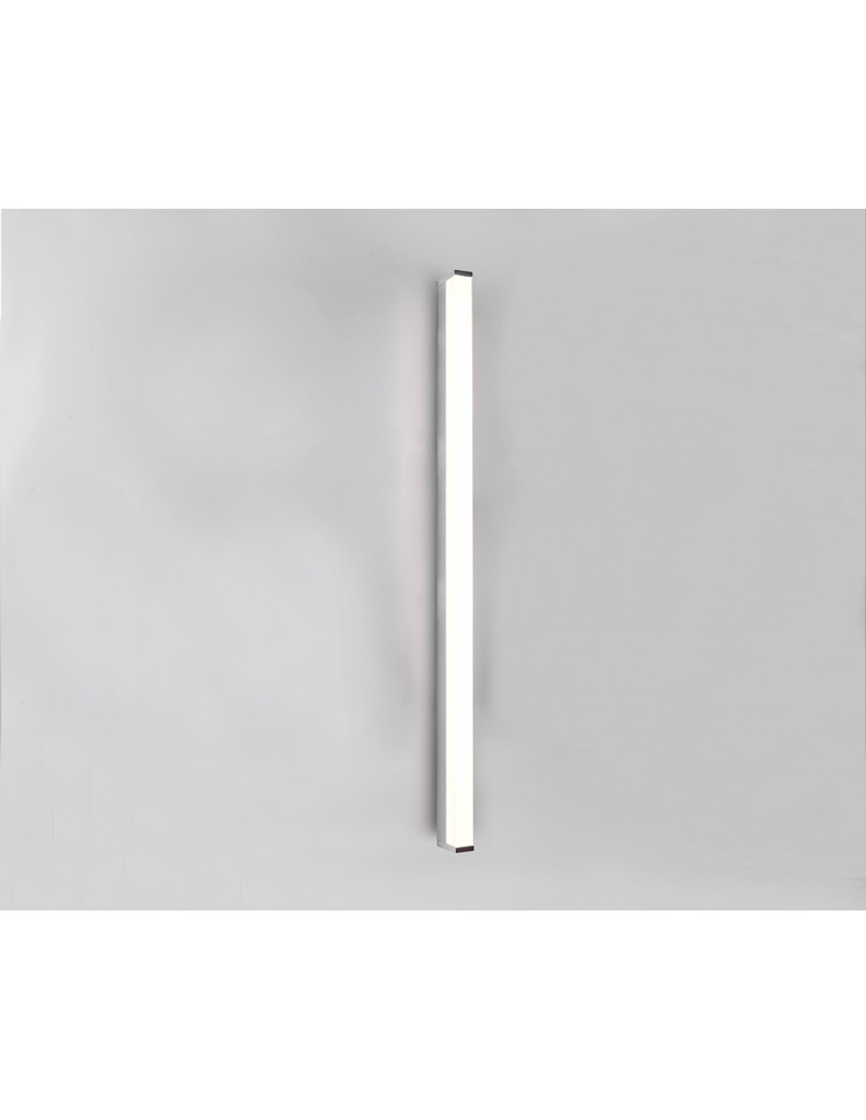 Applique Da Bagno Rettangolare Led 20w Fabio Cromo IP44 Trio Lighting - Samnite