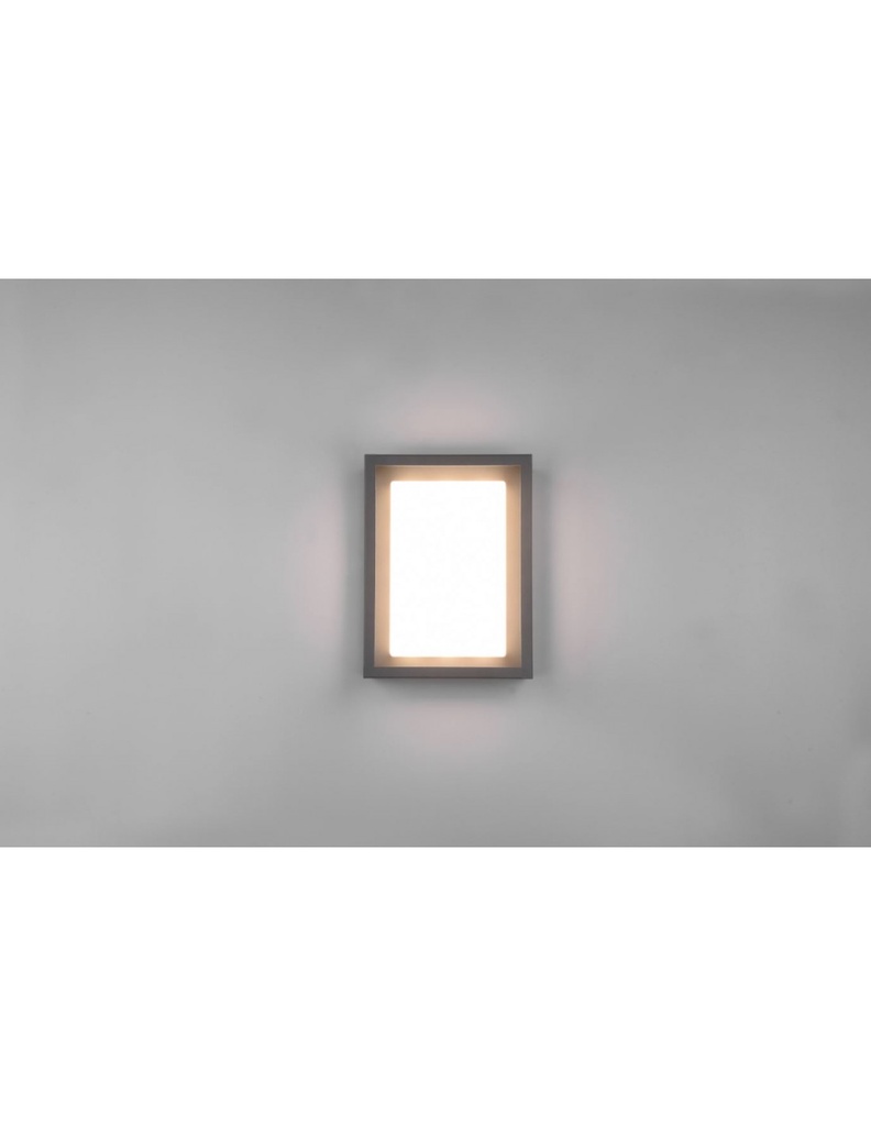 Applique Esterno Led Dip Switch Witham Antracite IP54 Trio Lighting - Samnite