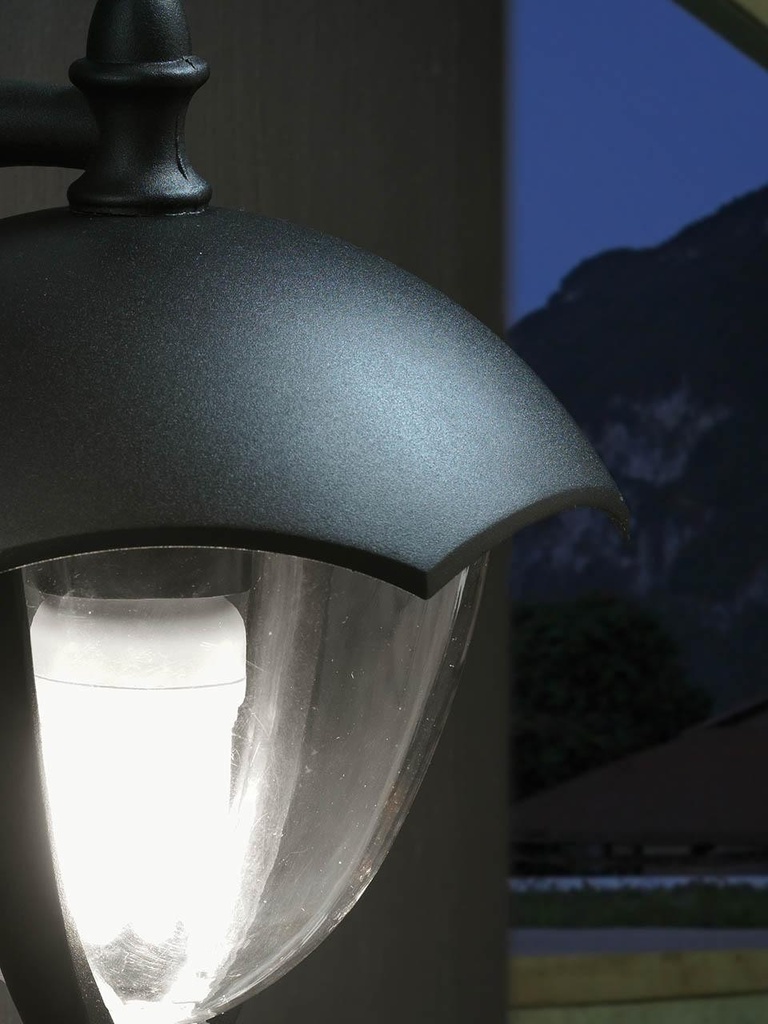 Applique In Basso E27  linea sofy  nero - Samnite