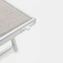 Lettino OCEAN pieghevole in alluminio di colore grigio - Samnite
