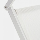 Lettino prendisole sdraio esterno bianco - Samnite