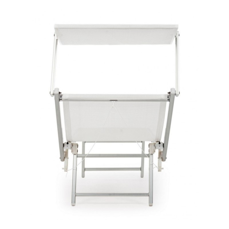 Lettino prendisole sdraio esterno bianco - Samnite