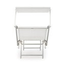 Lettino prendisole sdraio esterno bianco - Samnite