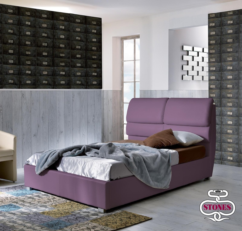 Letto una piazza e mezzo 100cm x 229cm H. 107cm - Samnite