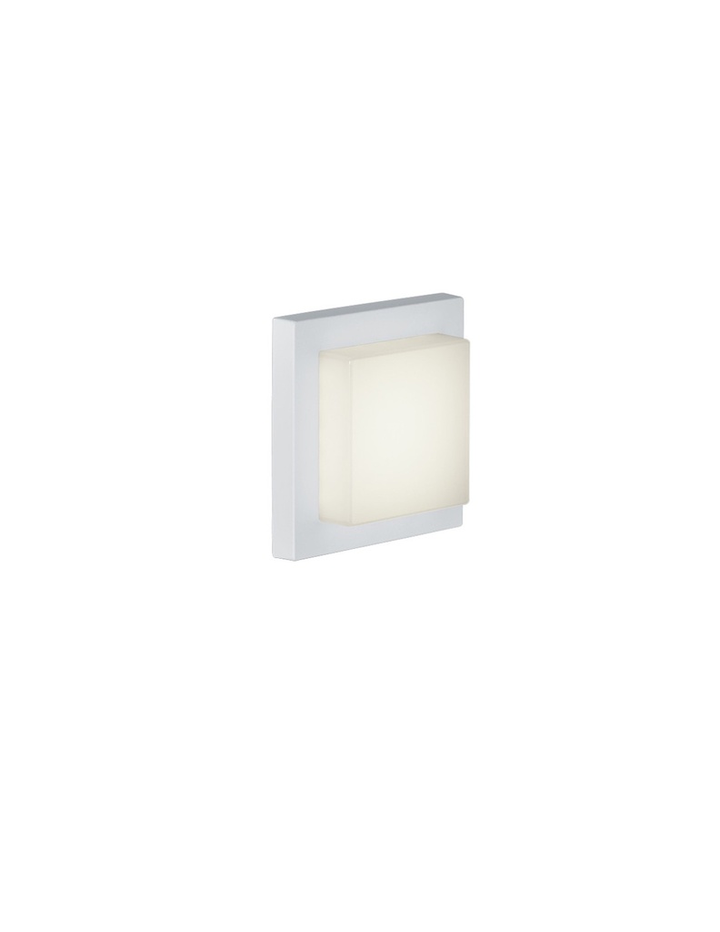 Applique Plafoniera Led IP54 Hondo Bianco 14x14 cm Trio Lighting