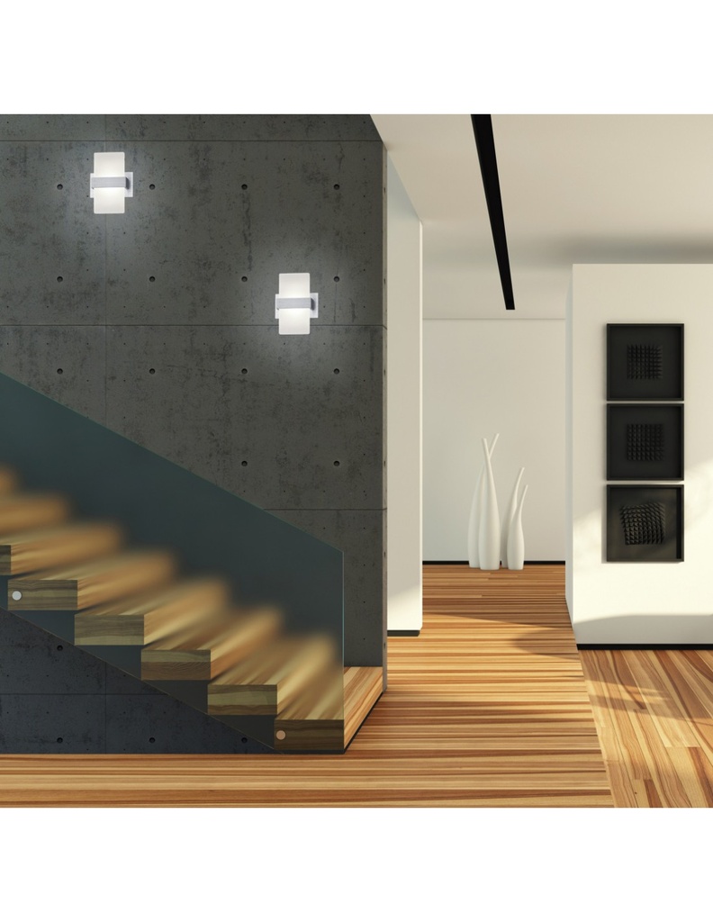 Applique Moderna Led Platon Alluminio Spazzolato Trio Lighting - Samnite