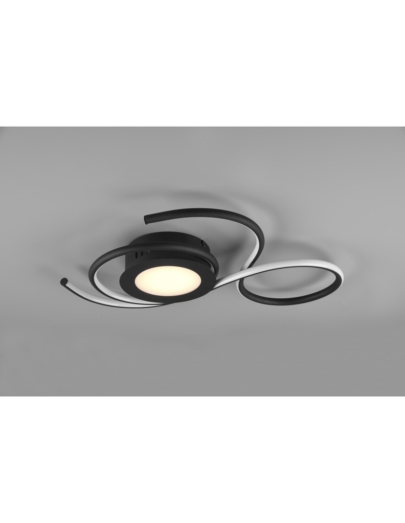 Applique Plafoniera Nera Design Moderno Led Dimmer Jive Trio Lighting