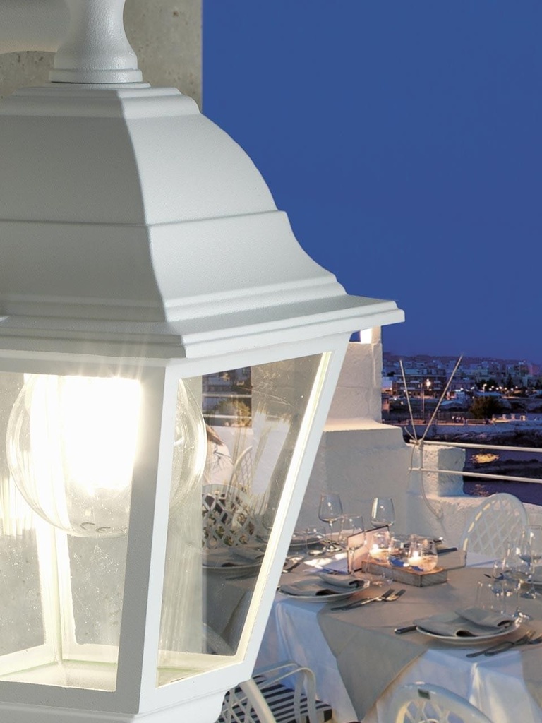 Applique Piccola In Basso E27  linea nano  bianco - Samnite