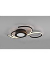 Applique Plafoniera Nera Design Moderno Led Dimmer Jive Trio Lighting - Samnite