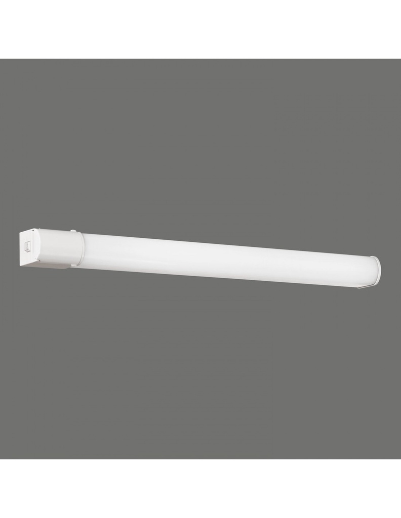 Applique Rettangolare Bianca Specchio Bagno Led Garona IP44 ACB - Samnite