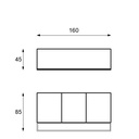 Madia etnica  legno di mango marrone e grigio cm 160 x 45 x h 85 - Samnite