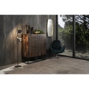 Madia in legno di mango marrone 2 ante 6 scomparti interni 100x45xh.120 cm - Samnite