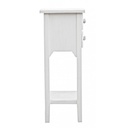 Mobiletto comodino in MDF due cassetti Bianco 37x26,5x h69,5 cm - Samnite