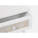 Mobiletto comodino in MDF un cassetto Bianco MONTIEL 35x30x h46,5 cm - Samnite