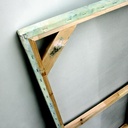 Olio su tela multicolar e telaio in legno 100x120 cm - Samnite