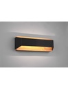 Applique Rettangolare Doppia Emissione Led Arino Legno Nero Trio Lighting