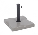 Base ombrellone quadrata cemento Salonicco 25 kg  cm 44,5 x 44,5 x 37,5 - Samnite