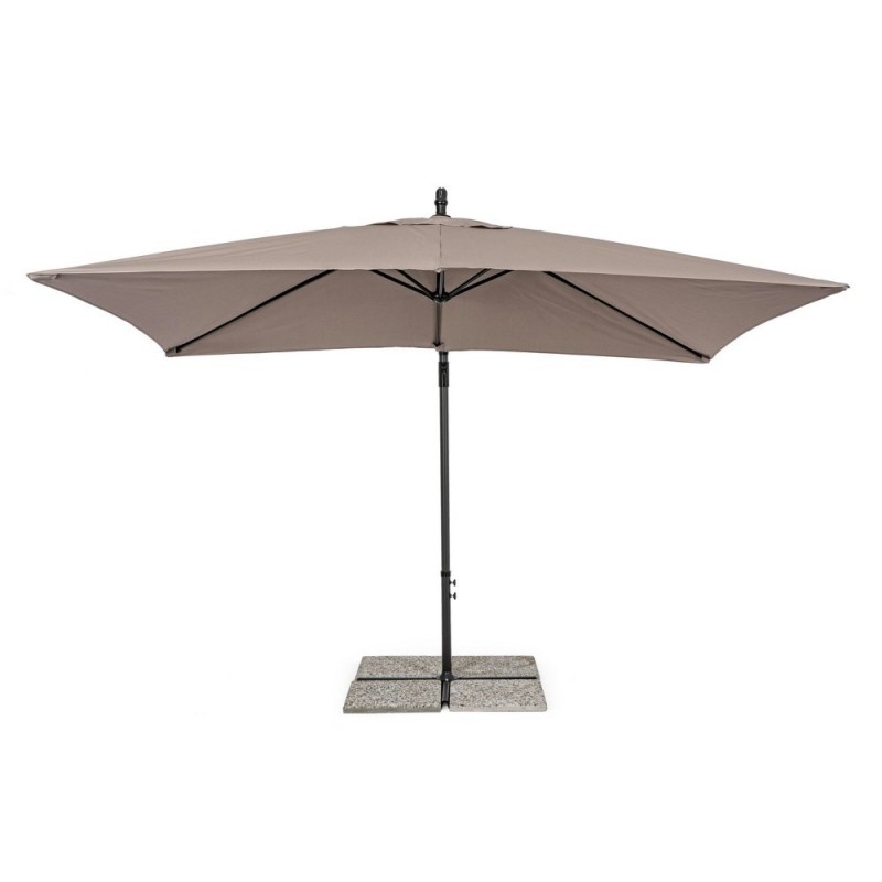 Ombrellone a braccio Texas 2x3 cm antracite-tortora - Samnite