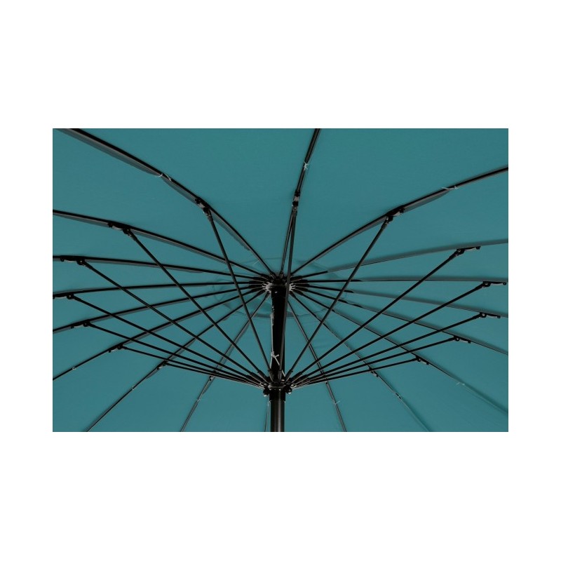 Ombrellone da giardino Atlanta cm 270x h240 con snodo Antracite-Pavone - Samnite