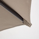 Ombrellone da giardino Tortora KALIFE diametro 300x h242 cm - Samnite