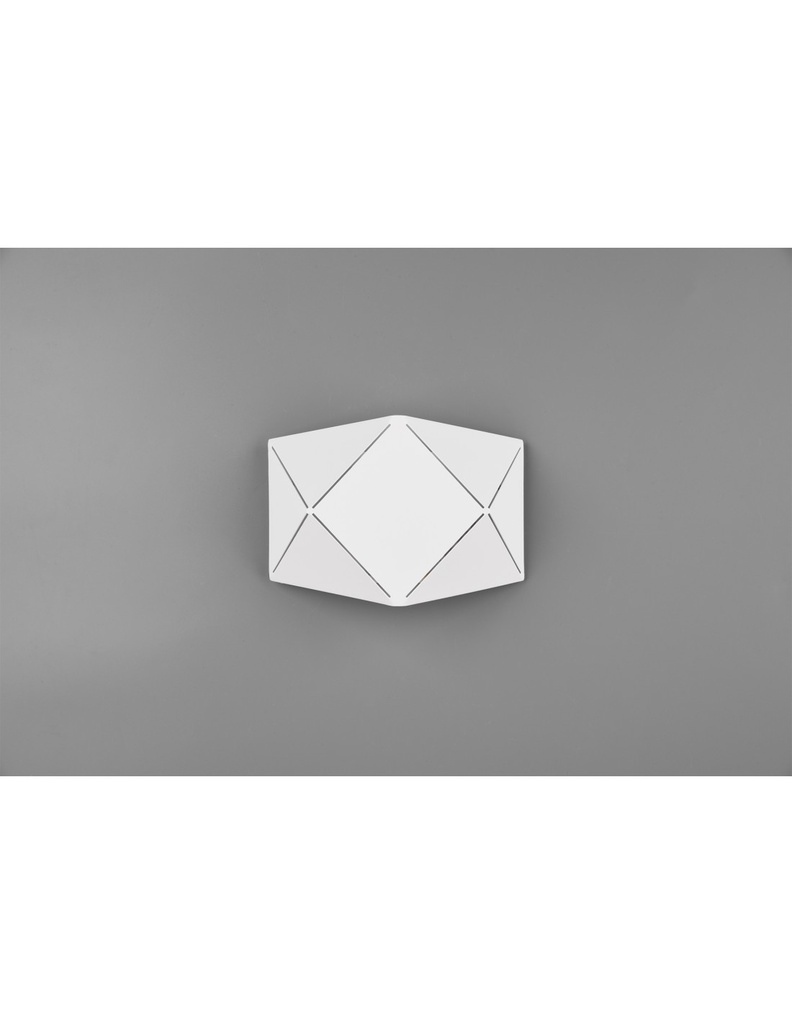 Applique Rettangolare Led Zandor Bianco L18 cm Trio Lighting