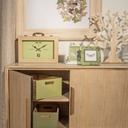 Orologio da tavolo in legno cm 36 x 25 - Samnite