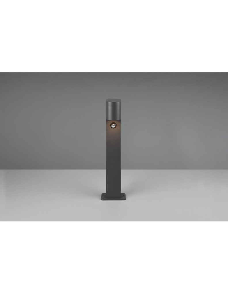 Paletto Basso Giardino 1xGU10 Roya Antracite IP44 Sensore Movimento Trio Lighting - Samnite
