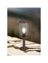 Paletto Tanaro IP44 Ruggine Con Vetro Lanterna H40 cm Trio Lighting - Samnite