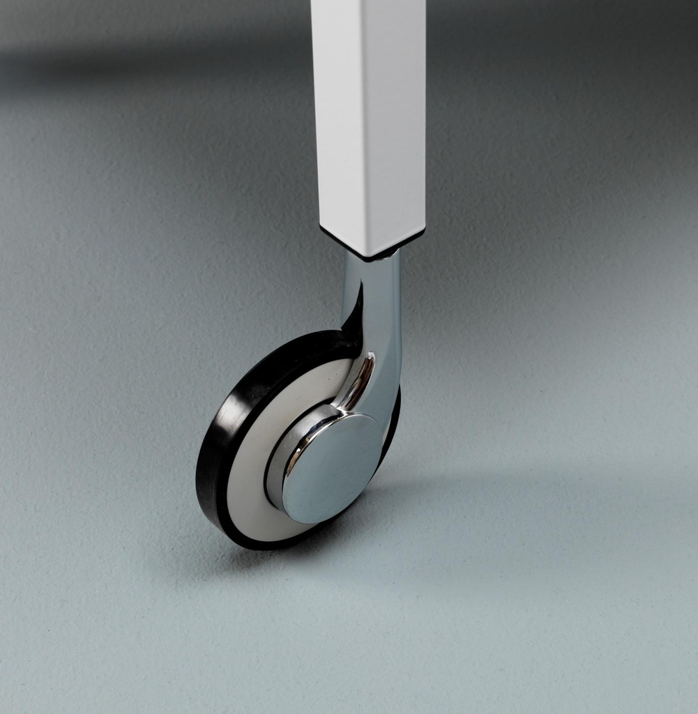 Carrello portabevande in metallo bianco 40x75x80h cm - Samnite