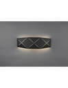 Applique Rettangolare Led Zandor Nero L40 cm Trio Lighting