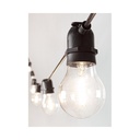 Catena luci esterno Bright 10 LED Trasparenti 8,4m - Samnite