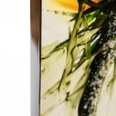 Pannello decorativo con finitura in legno giallo 60x120x4 cm - Samnite