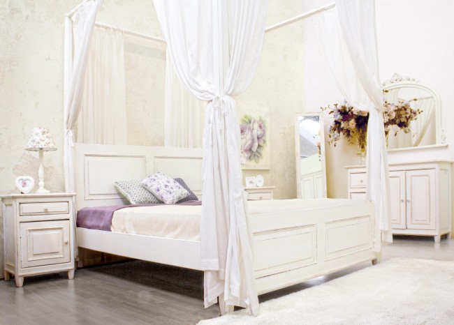 Comodino rustico Colette 1 anta e 1 cassetto sx - Samnite