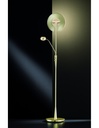Piantana Led Con Luce Spot da Lettura Dimmerabile Quebec Ottone Trio Lighting - Samnite