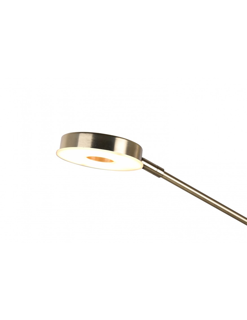 Piantana Led Moderna Con Luce Spot da Lettura Dimmerabile Barrie Ottone Trio Lighting - Samnite