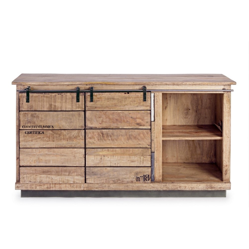 Credenza 2 ante 3 cassetti Tudor in legno nobilitato - Samnite