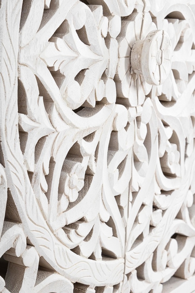 Credenza 2 ante legno bianco Alinta cm 96 x 43 x 98 - Samnite