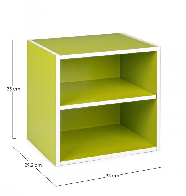 Cubo C-Mensola Composite Verde   - Samnite